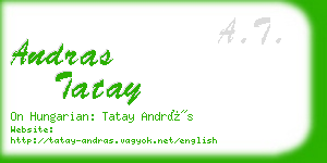 andras tatay business card